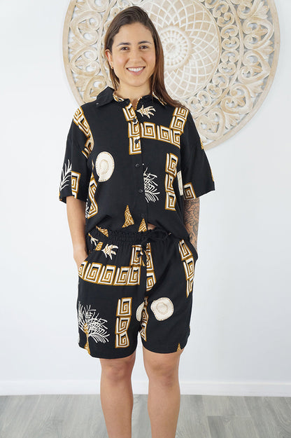 Abbey Shirt & Summer Short "Fan Palm"