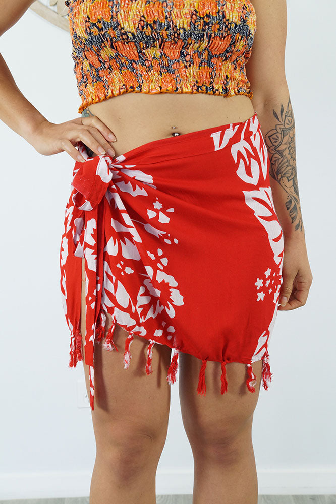 Short Bikini Tie "Big Flower"