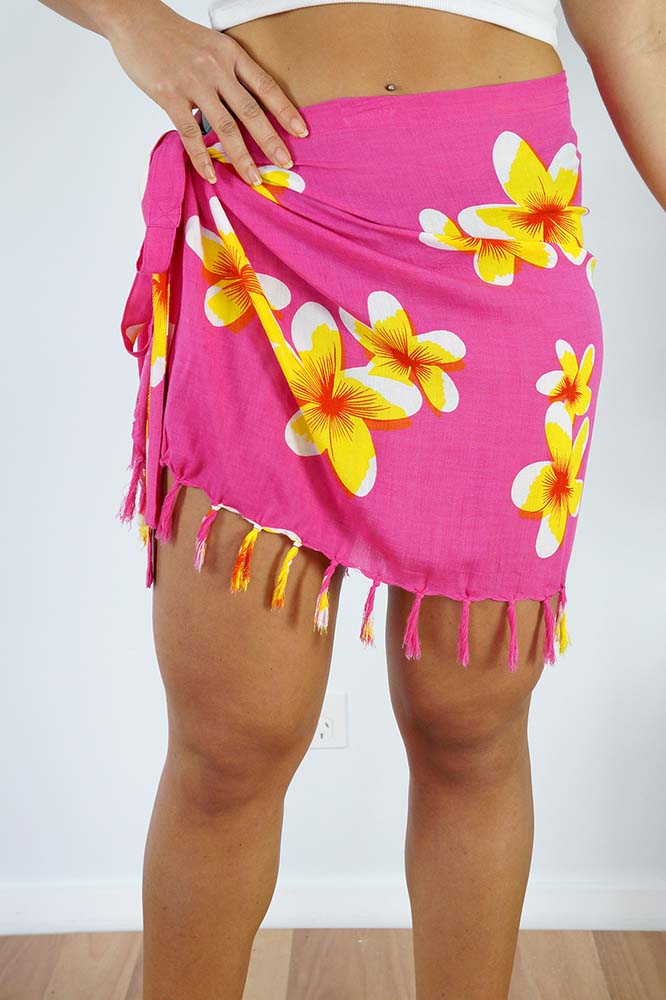 Girls Short Bikini Tie "Frangipani"