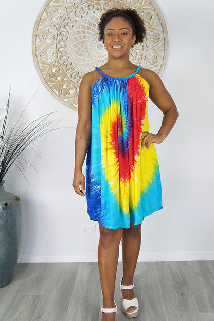 Short Delta Dress Rainbow