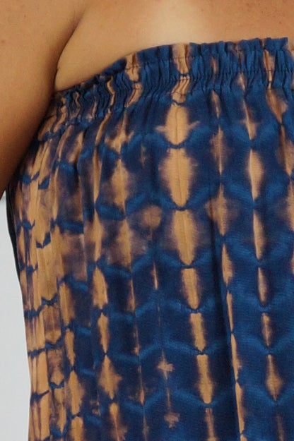 Short Jumpsuit "Crackle" Tie Dye