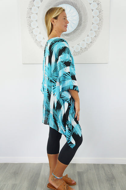 Short Tunic "Leaf/Stripes"