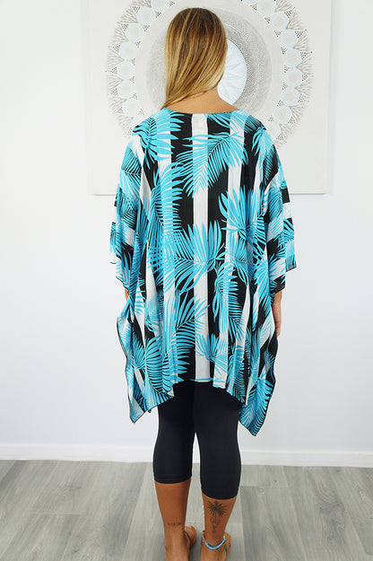 Short Tunic "Leaf/Stripes"