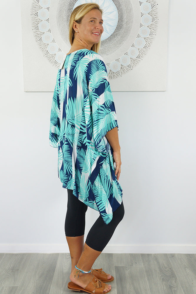 Short Tunic "Leaf/Stripes"