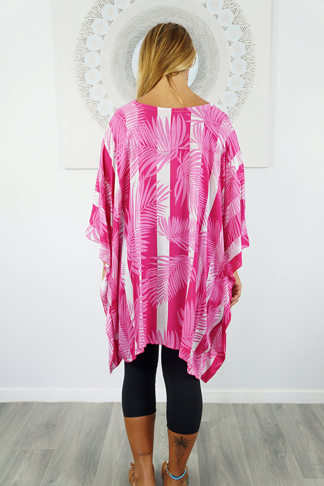 Short Tunic "Leaf/Stripes"