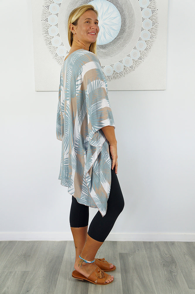 Short Tunic "Leaf/Stripes"