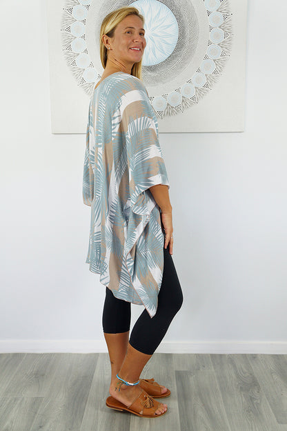 Short Tunic "Leaf/Stripes"