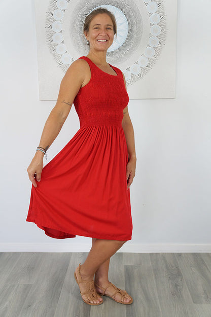 Singlet Smock Dress "Plain" colours