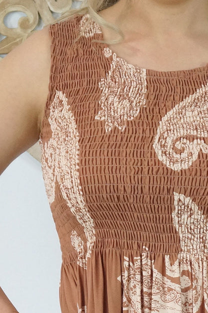 Singlet Smock Dress "Tree Of Life"