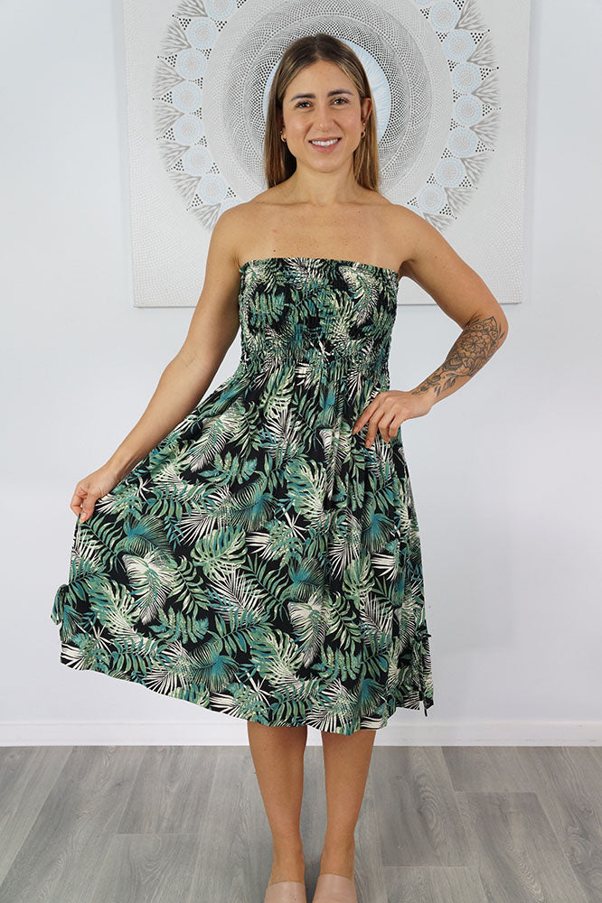 Smock Dress "Tree Fern"