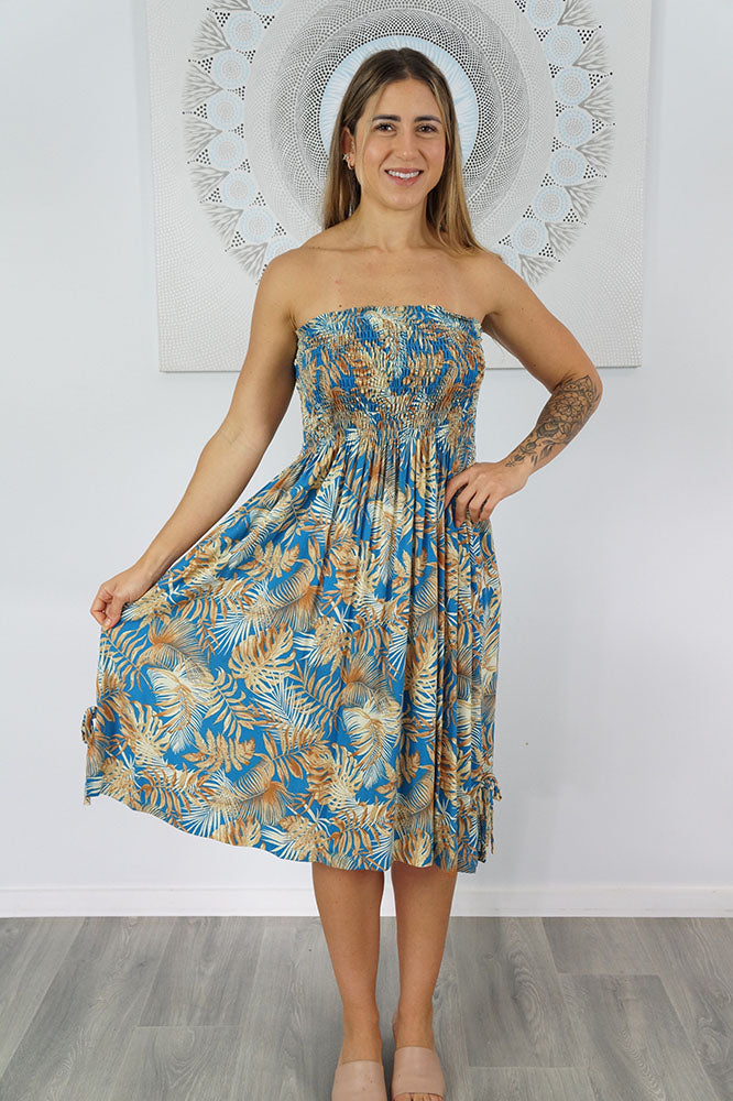 Smock Dress "Tree Fern"