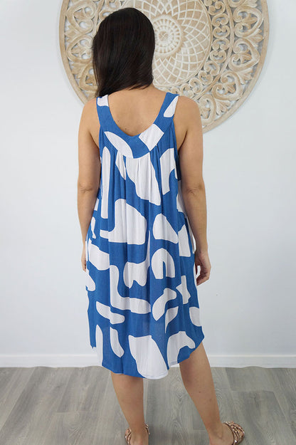 Tahiti Dress "Abstract Geo"