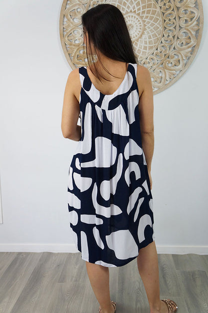 Tahiti Dress "Abstract Geo"