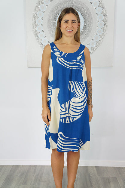 Tahiti Dress  "Footprints"