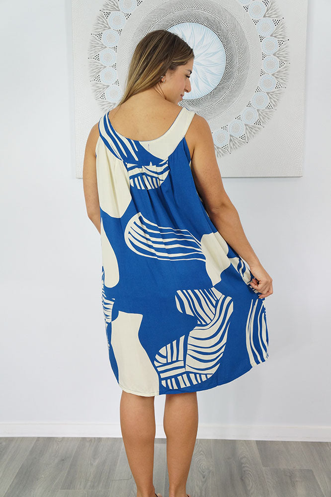 Tahiti Dress  "Footprints"