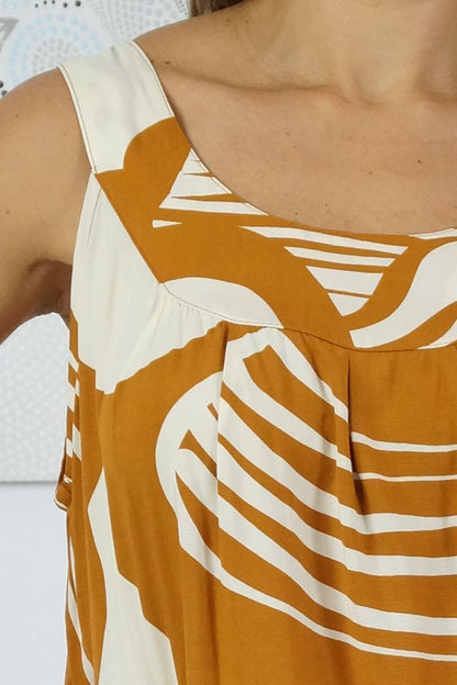 Tahiti Dress  "Footprints"