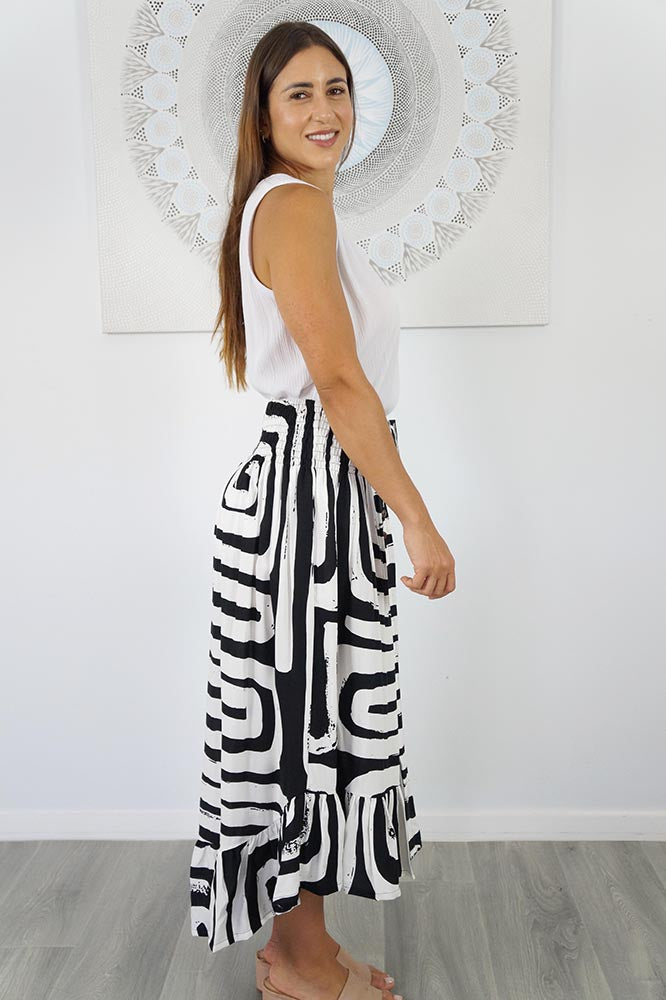 Tangelo Skirt "Pathways"