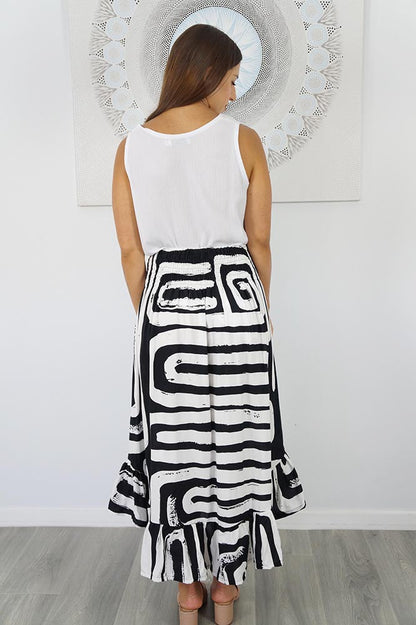 Tangelo Skirt "Pathways"