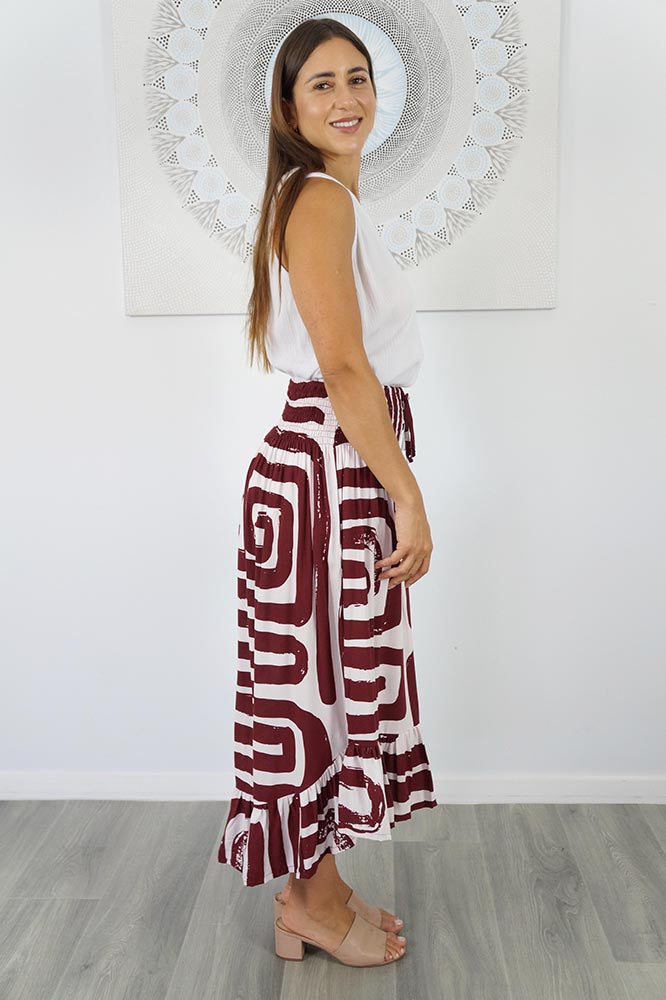 Tangelo Skirt "Pathways"
