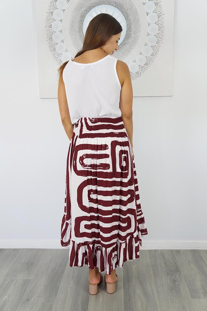 Tangelo Skirt "Pathways"