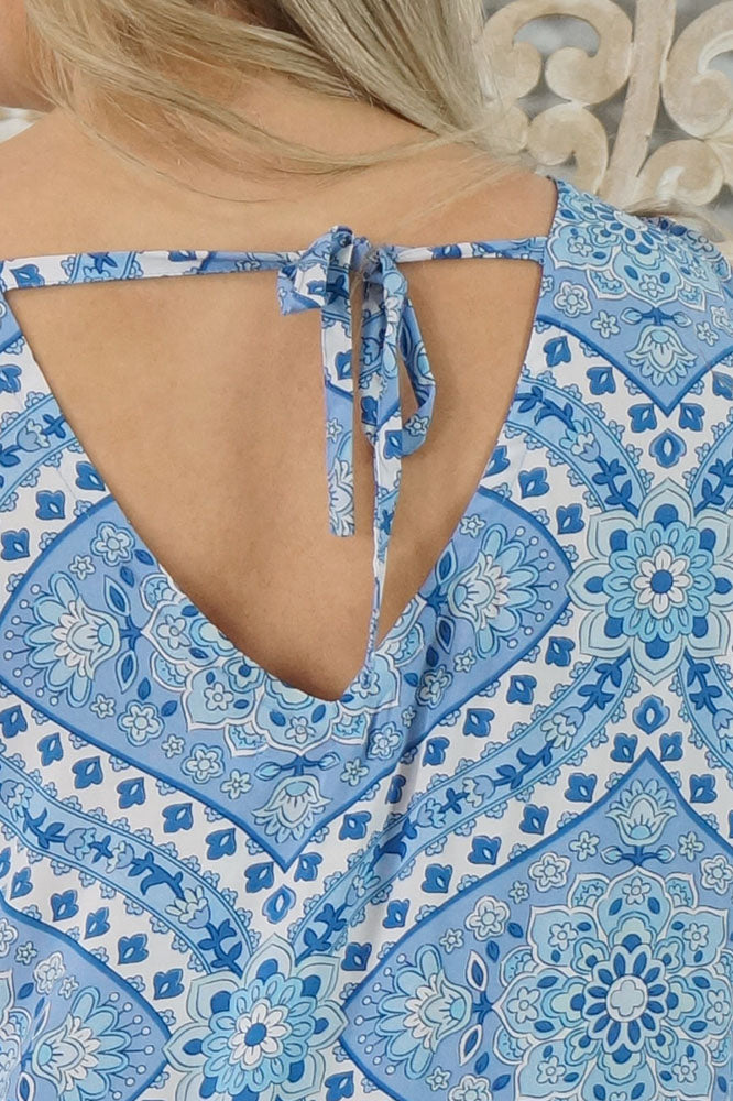 Tea Tree Dress "Geo Crossover"