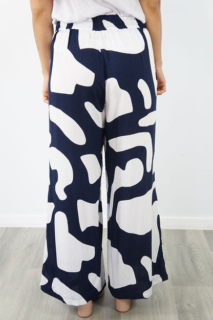 Wide Leg Pant "Abstract Geo"