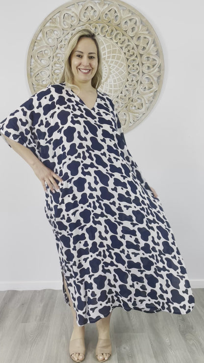 Long Kaftan "Abstract Animal"