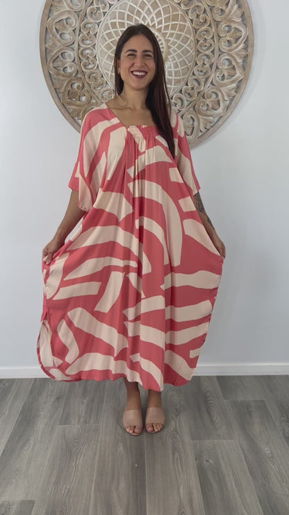 Bermuda Kaftan "Geo Stripe"