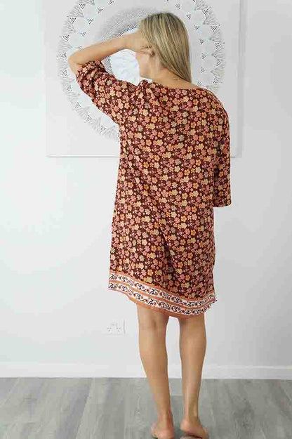 3/4 Sleeve Tunic "Dahlia"