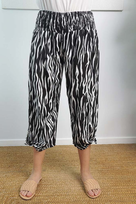 3/4 Bazzar Pant "Zebra"