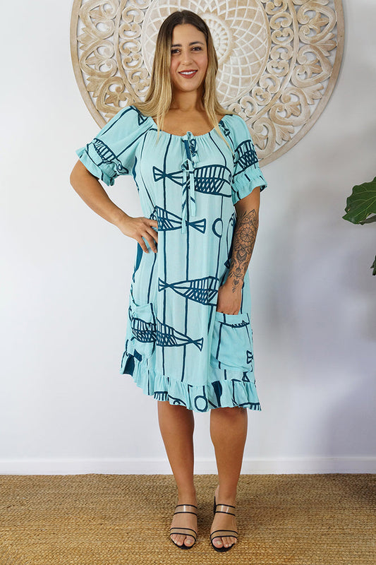 Cuba Dress "Fish"