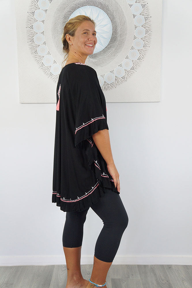 Embroidered Swing Top