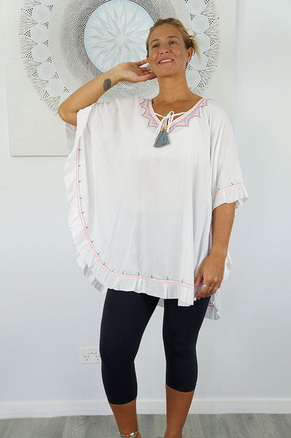 Embroidered Swing Top