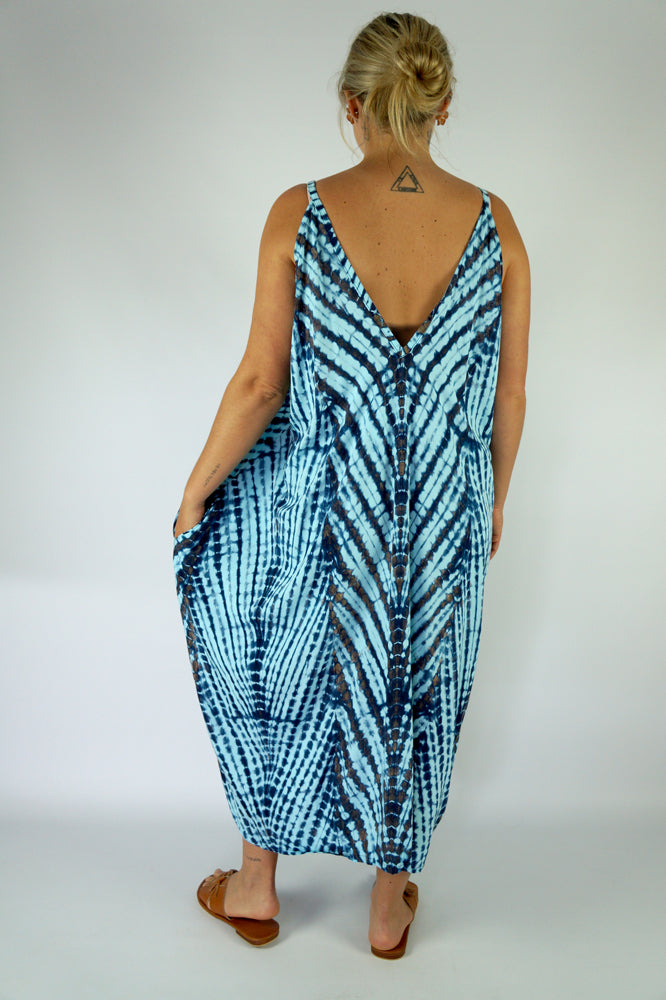 Festival Dress "Tie Dye" Feather