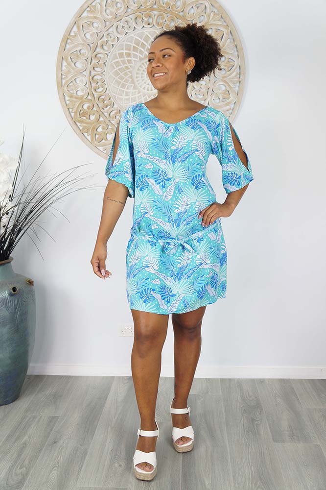 Hayman Dress "Tropical Leaves"