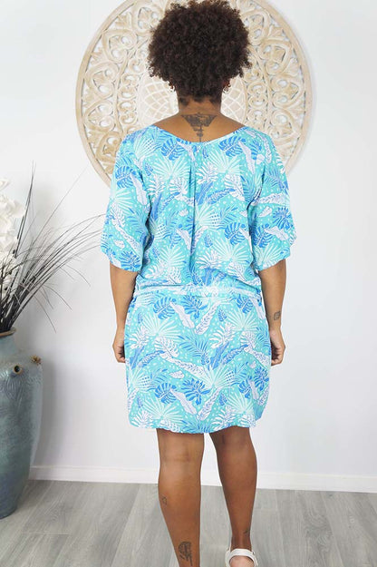 Hayman Dress "Tropical Leaves"