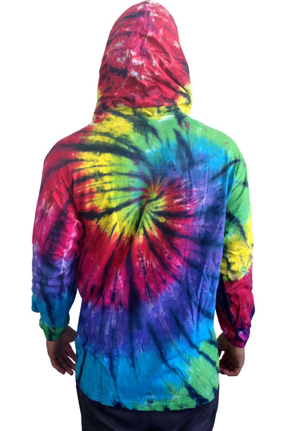 Hooded Tie Dye Jacket "Dark Knight"