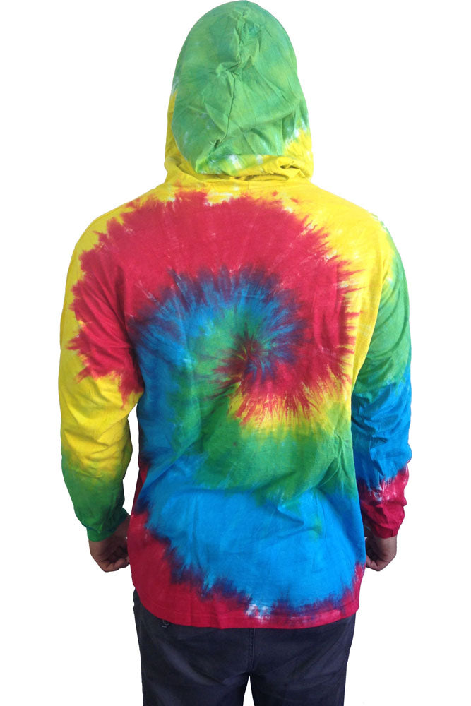 Hooded Tie Dye Jacket "Rainbow"