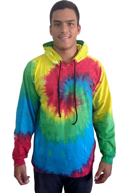 Hooded Tie Dye Jacket "Rainbow"