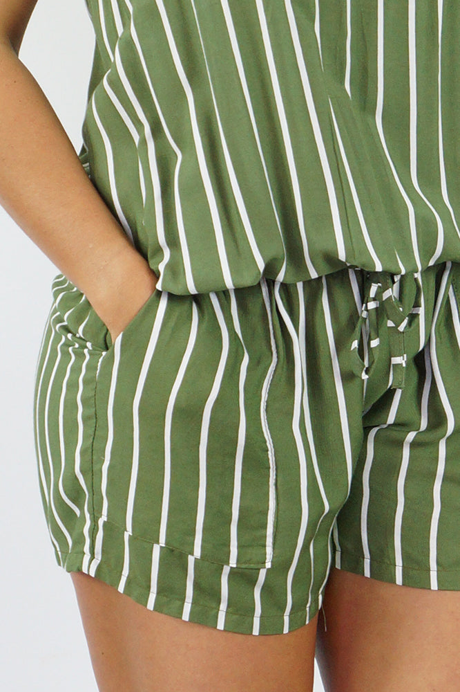 Short Jumpsuit "New Stripes"