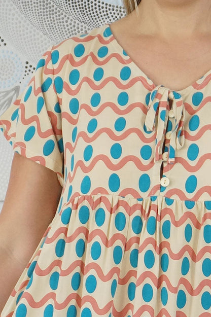 Kiki Dress "Waves"