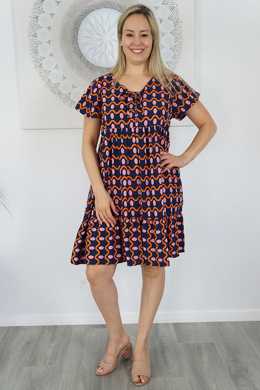 Kiki Dress "Waves"