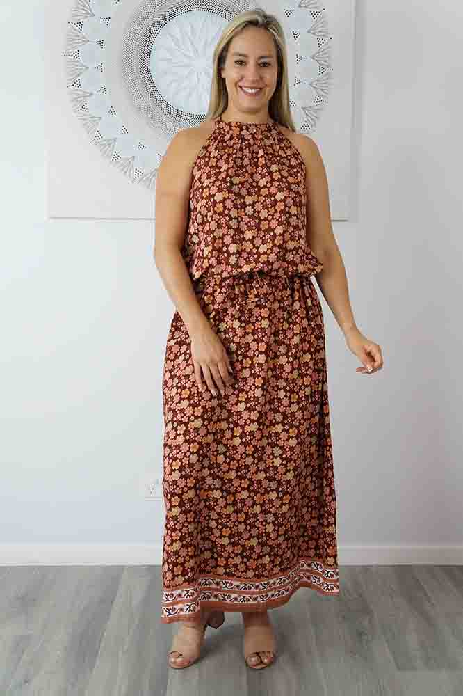 Long Chloe Dress "Dahlia"