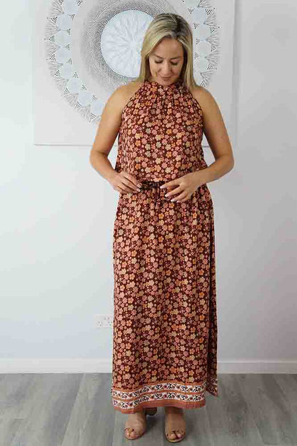 Long Chloe Dress "Dahlia"