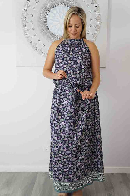 Long Chloe Dress "Dahlia"