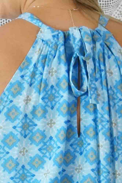 Long Chloe Dress "Snowflower"