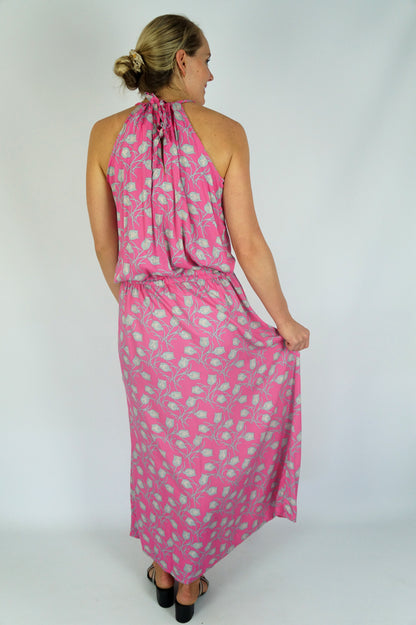 Long Chloe Dress "Tulips"