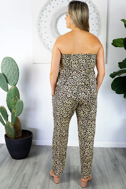 Long Jumpsuit Baby Cheetah Print