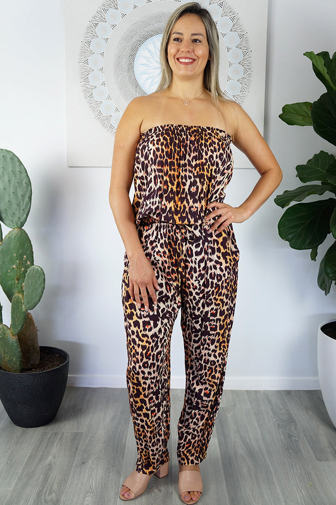 Long Jumpsuit "Leopard"