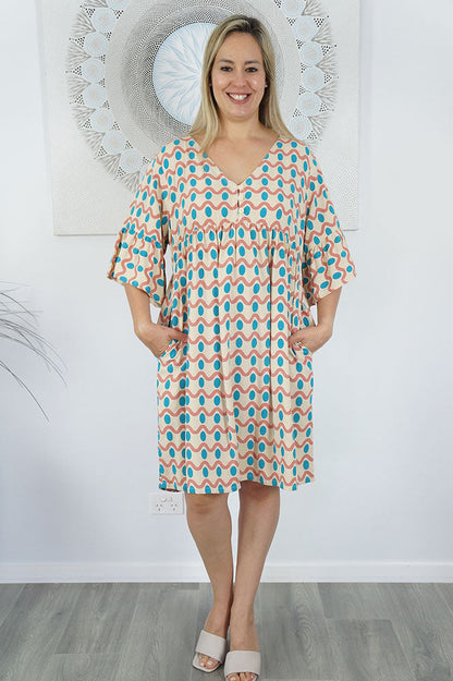 Millie Dress "Waves"
